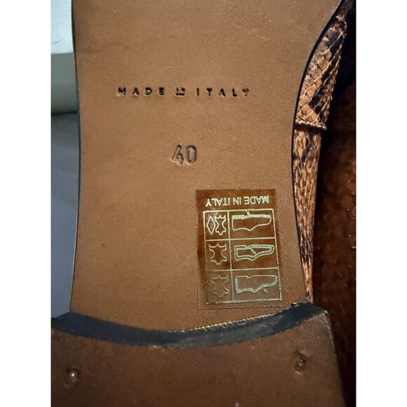 NWT M. GEMI The Silvia Snakeskin Leather size 40 - Picture 8 of 12